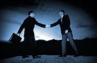 men shaking hands
